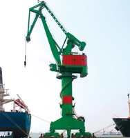 Conteneur de port du fabricant Portique grue à flèche articulée Floating SeaPort Lifting Portal Dock Crane