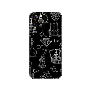 Funda de silicona personalizada con dibujo de química para iPhone 11/12/13/14/15 <span class=keywords><strong>Pro</strong></span> Max, funda de sublimación de teléfono móvil con impresión UV - Product Image 1