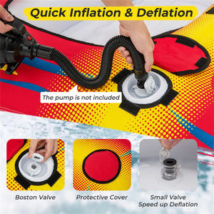 Drainage Included Inflatable <b>Towable</b> Tube for Boating - Product Image 2