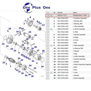 Démarreur de haute qualité, neuf, 7,<span class=keywords><strong>5</strong></span> kW, 600-813-7153, adapté au moteur Komatsu SAA6D170E-7 - Product Image 6