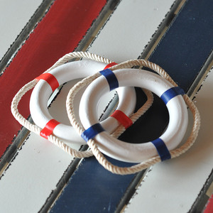 Refrigerador Life Buoy, Creativo, Estilo Mediterráneo, Tablero de Mensajes - Product Image 5