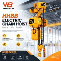 Palans électriques à chaîne HHBB en aluminium moulé robuste avec chaîne en alliage G80 et commande par télécommande pour le levage en entrepôt