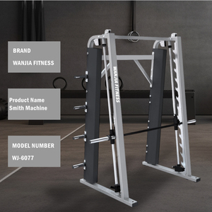 Máquina <span class=keywords><strong>Smith</strong></span> comercial para construcción de acero resistente para gimnasio con bloqueo de seguridad y barra ajustable - Product Image 2
