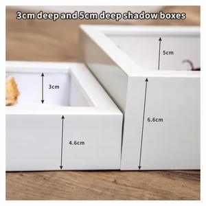 रचनात्मक आधुनिक शैली ए 4 आकार काले सभी काले सफेद लकड़ी के अनाज रंग 3 डी छाया बॉक्स फोटो फ्रेम mdf लकड़ी - Product Image 5