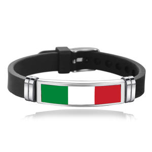 Pulsera <span class=keywords><strong>de</strong></span> Goma con Bandera <span class=keywords><strong>de</strong></span> los <span class=keywords><strong>24</strong></span> Mejores Equipos - Ecológica para Fiestas, para las Selecciones Nacionales <span class=keywords><strong>de</strong></span> Inglaterra, España, Portugal, Alemania y Francia - Product Image 2