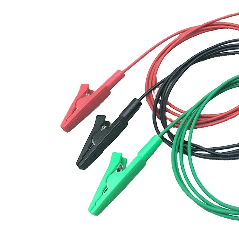 Зажим JIALUN для автомобильного зарядного устройства, мощный никелевый зажим типа крокодил, красный/черный, 300 А