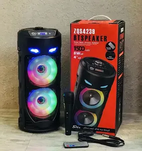 Rgb Dual Stereo Sound Party box Active Dj Rocky Party System Bluetooth Trolley Speaker Karaoke Party Speaker