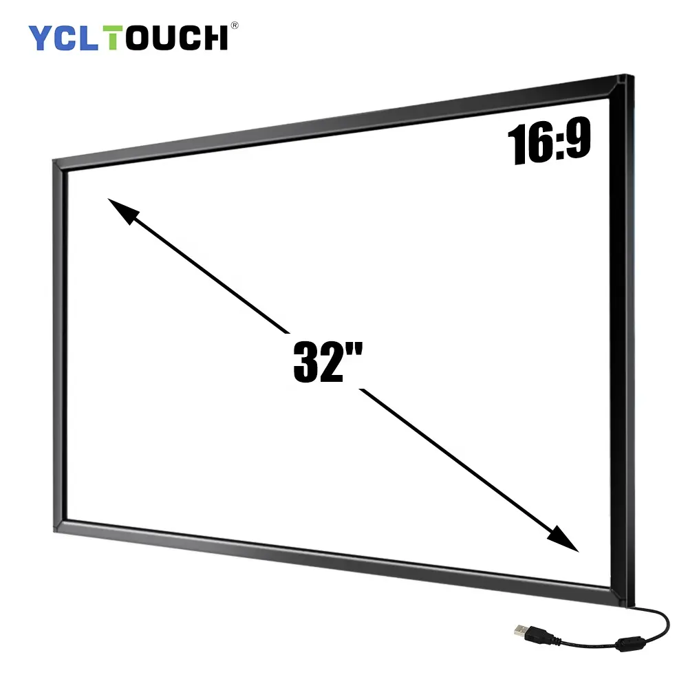 Layar sentuh tertanam Tablet Tiongkok, TV layar sentuh 32 inci inframerah multi sentuh