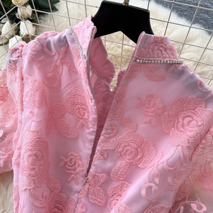 Vestido Túnica Casual de Verano para Mujer, Vestido Midi con Bordado de Cuentas y Malla - Product Image 6