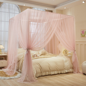 Nouvelle moustiquaire de plafond 2026 en dentelle, simple, élégante, couleur unie, universelle pour chambre à coucher, modèle export. - Product Image 4