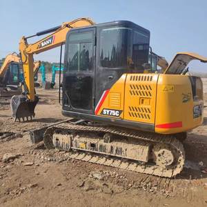 Excavadora de orugas Sany SY75 de 7 toneladas de segunda mano de alta calidad para movimiento de tierras, excavadora de construcción usada en el mercado, Sany 75C - Product Image 2