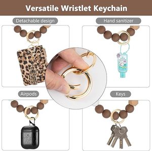 Portefeuille-bracelet pour femme avec porte-clés, blocage RFID, porte-cartes, petit portefeuille avec emplacement AirTag, <span class=keywords><strong>livraison</strong></span> rapide - Product Image 4