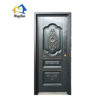 Porte en acier de haute qualité, porte d'entrée principale moderne, porte extérieure en acier de sécurité, porte d'appartement