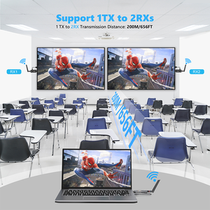 เครื่องส่งและรับสัญญาณไร้สาย HDMI แบบพกพา200เมตรเครื่องส่งสัญญาณไร้สายขยายสำหรับ PS4 PC ไปยังทีวี - Product Image 5
