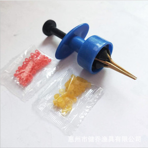 Ztc005 03 Clip pour vers de sang en plastique, support d'appât de pêche pour la pêche à la carpe en eau douce, outil de pêche, couleur orange - Product Image 4