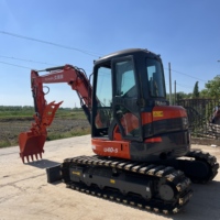 Sistema de Control Preciso y Sensible para Excavadora Fabricado en Japón, KUBOTA U40, para Colocación de Tuberías y Operaciones en Espacios Reducidos