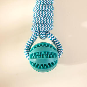 Jouets pour chiens en caoutchouc résistant aux morsures, en forme de pastèque, pour le nettoyage des molaires, avec fonction de distribution de nourriture, en forme de balle en corde - Product Image 6