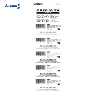 5 יחידות כרטיס שלפוחית ​​3V סוללת ליתיום כפתור תא סוללה CR2016 סוללה ראשית למכשירי חשמל ביתיים צעצועים לרכב שלט רחוק שעון-12 - Product Image 2
