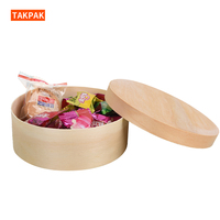 Boîtes rondes pour gâteaux au fromage, emballage en bois pour gâteaux, boîte à sandwich, rangement alimentaire