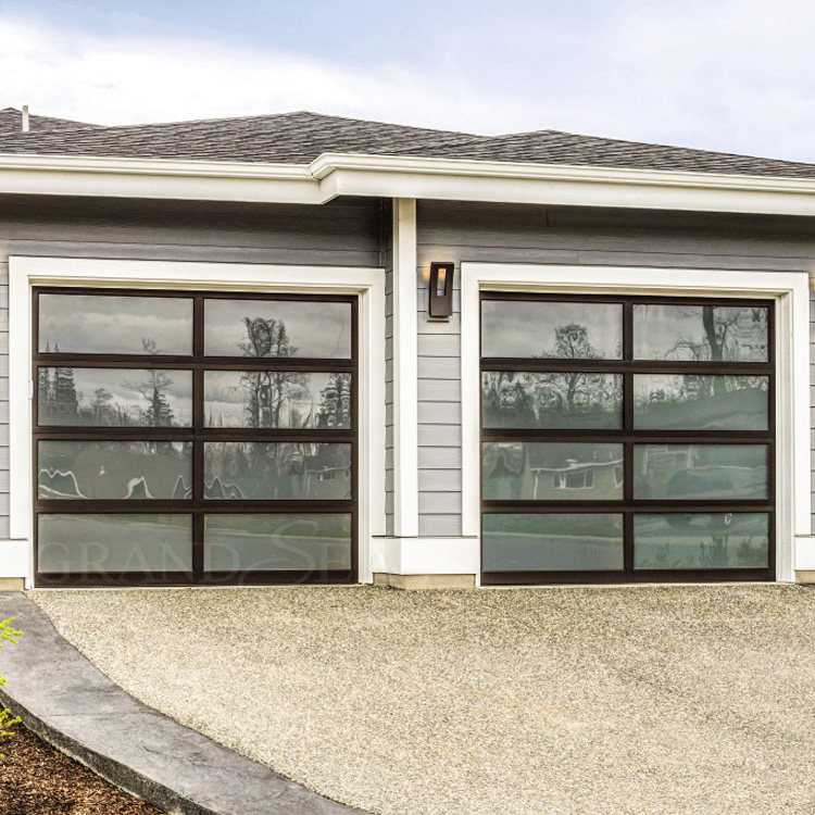 现代设计铝双超升卷起车库门