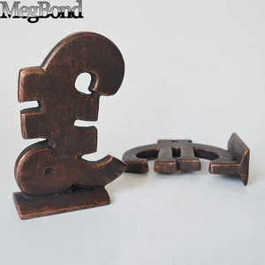 Serre-livres de table en <span class=keywords><strong>euro</strong></span> en fonte lourde artisanat en métal grande sculpture décorative d'intérieur serre-livres pour la maison - Product Image 4