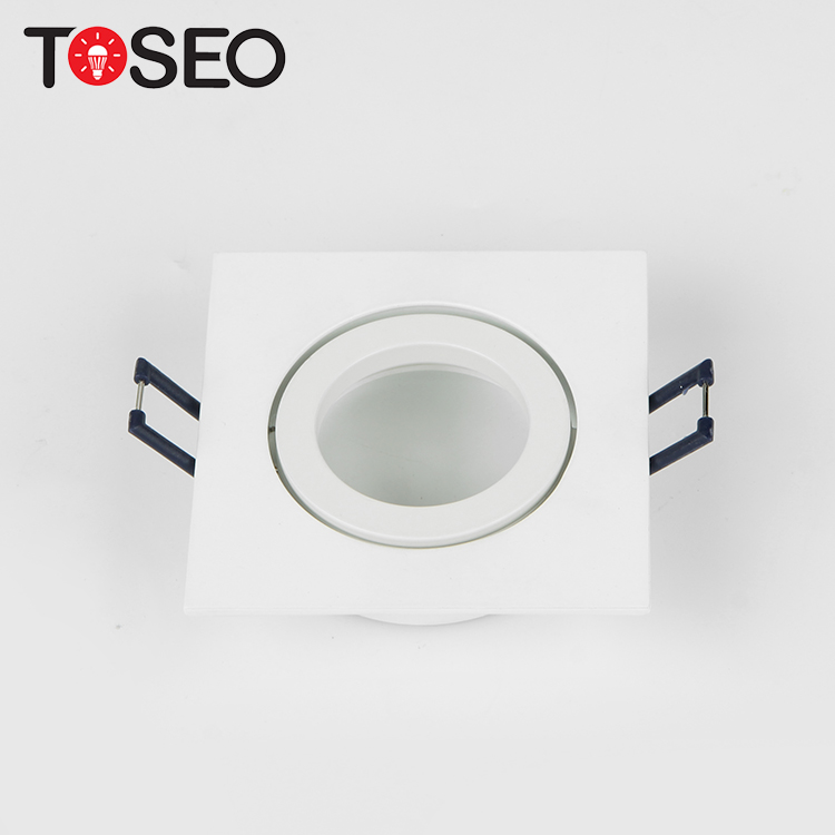 Adjustable Mr16 Aluminium Ceiling Downlight Square Recessed White