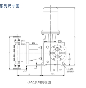 Pompe doseuse à diaphragme hydraulique série CNF JMZ en acier inoxydable 316 pour l'industrie pétrochimique - Product Image 5