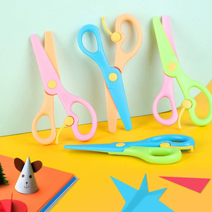 Nhựa trẻ em Round-tip nỗ lực tiết kiệm đàn hồi Hướng dẫn sử dụng an toàn kéo nhỏ - Product Image 5
