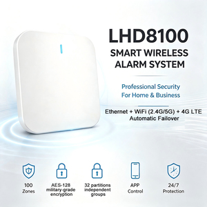 LHD8100 <span class=keywords><strong>Alarme</strong></span> sans fil tout-en-un, portée sans fil 800m, 100 zones d'<span class=keywords><strong>alarme</strong></span>, 4G Ethernet WiFi, intégration SIA/ADM-CID CMS, plateforme ouverte - Product Image 2