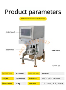 Machine à fabriquer des pâtes à pâtisserie, des empanadas, des peaux de dumplings, rondes et carrées, amovibles, mini, faciles à utiliser - Product Image 6