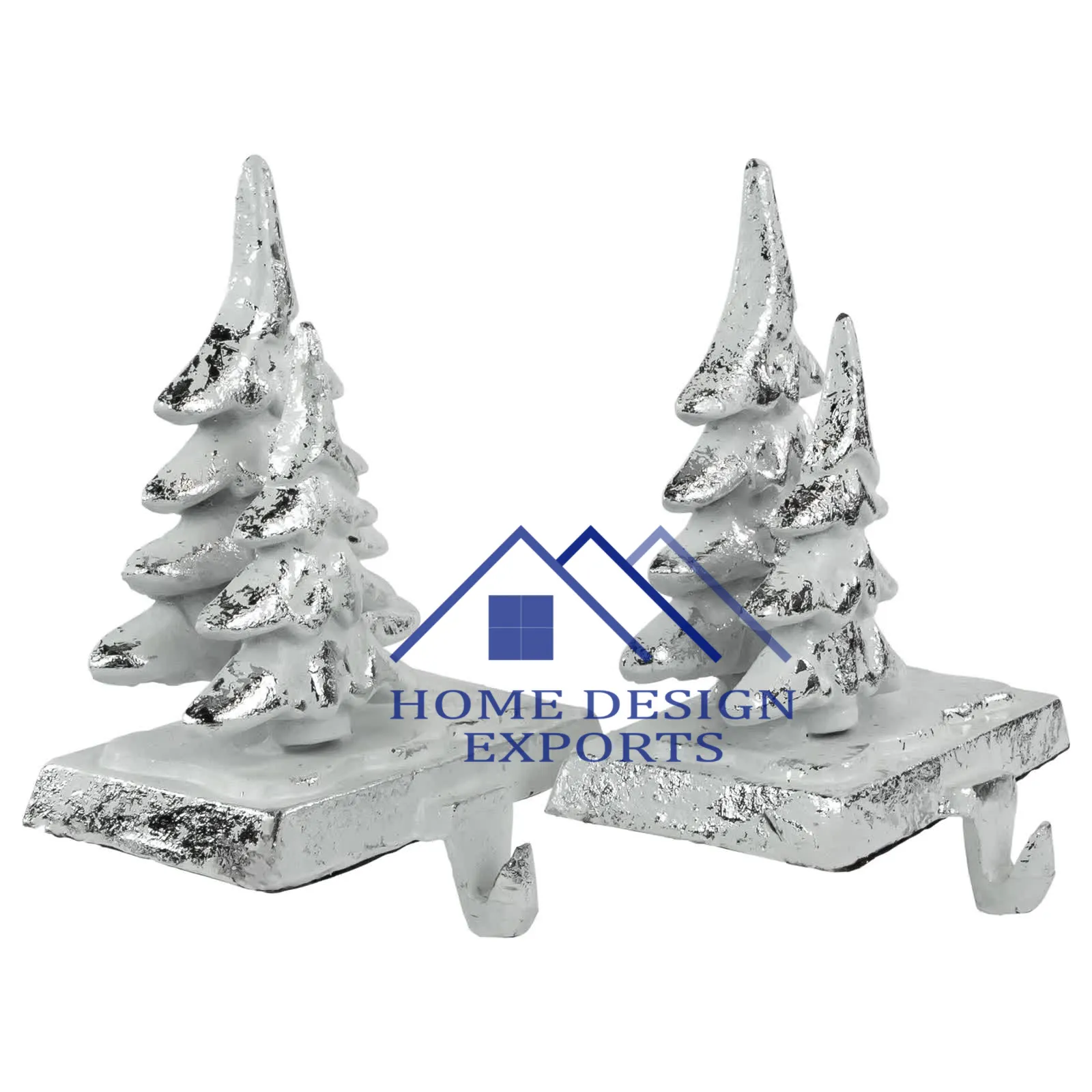 Decorative Metal Christmas Tree Stocking Holder for Christmas Decor 2023 New Design Metal Hanging Wall Hanger