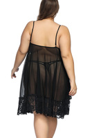 Vente directe d'usine Robe en dentelle de bonne qualité vêtements de nuit pour femmes grande taille Transparent femmes Sexy Lingerie en dentelle