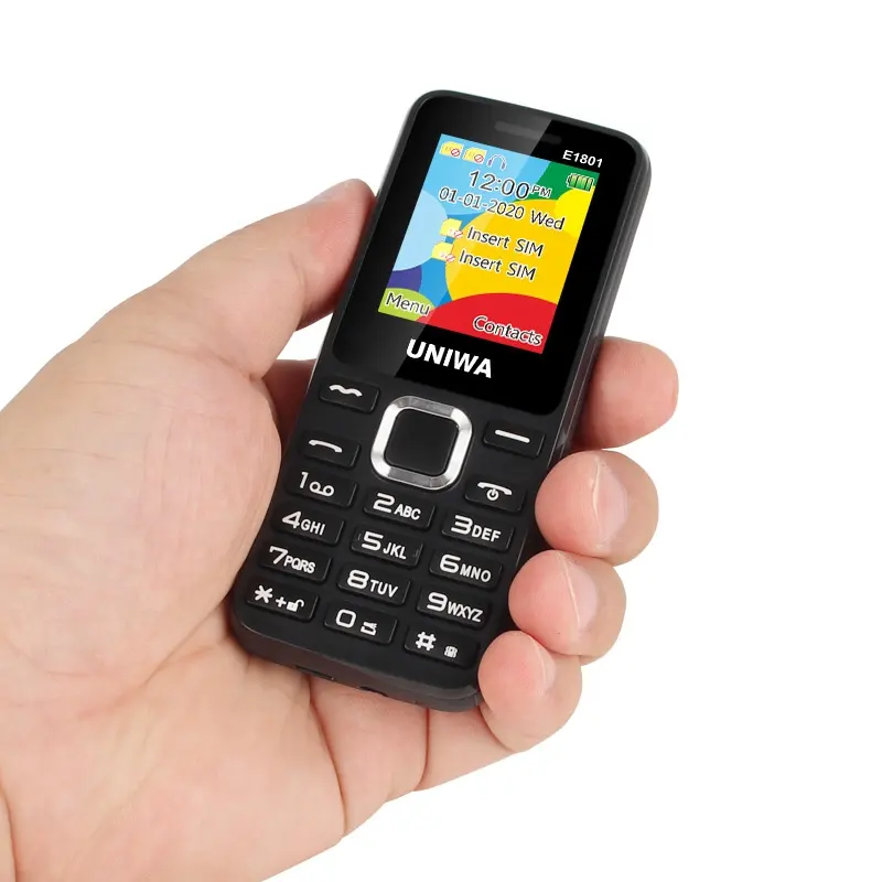 Serin Telefono Movil ECON E1801 ucuz 1.77 inç çift SIM kart stok cep telefonu