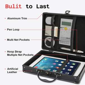 Caja de Almacenamiento para Portapapeles, Portapapeles Resistente con Espacio de Almacenamiento, Caja Metálica con Cierre <span class=keywords><strong>y</strong></span> Asa, Caja con Cerradura - Product Image 5