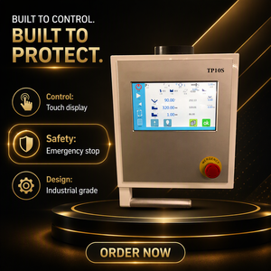 ระบบควบคุม CNC รุ่น TP10S สำหรับเครื่องอัดไฮดรอลิก พร้อมมอเตอร์ควบคุมและ PLC วัสดุสแตนเลสและอะลูมิเนียม - Product Image 1