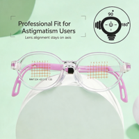 Monture de lunettes quotidienne en silicone durable et légère pour enfants, modèle MM7324, avec charnière élastique à mémoire de forme, nouveau style, sans pression sur le visage, pour EMS