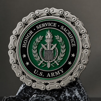 Koin logam kustom Premium Honor Service Unity Zinc Alloy 3D Enamel tantangan koin untuk pengenalan agen khusus