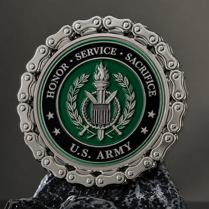 Pièces de Défi Personnalisées Honneur Service Alliage de Zinc 3D Émail Pièces Commémoratives Souvenir Fabricant - Product Image 4