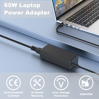 Adaptador de Corriente de 60W 15V 4A 6.3*3.0mm, Cargador para Portátil, Adaptador de Viaje para Portátiles
