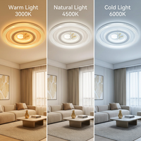 Plafonnier Zhongshan unique avec design à double cercle décalé et élégant accent de feuille latérale pour une décoration intérieure moderne et minimaliste