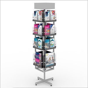 Exhibidores de Metal Personalizados para Revistas, Folletos y Postales, Exhibidores Giratorios para Tiendas Minoristas - Product Image 2