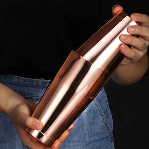 Shaker à <span class=keywords><strong>cocktail</strong></span> Boston réutilisable en acier inoxydable moderne PSC Silver, 530 ml (18 oz), en gros - Product Image 3