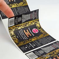 Autocollants ronds en vinyle imperméable adhésif personnalisés, rouleaux d'autocollants transparents avec logo, étiquettes autocollantes