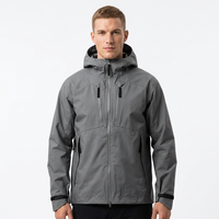 Veste coupe-vent décontractée pour homme, écologique, à capuche, en polyester/coton, style streetwear, fermeture éclair sur le devant, pour l'automne et les activités de plein air