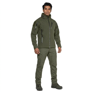 2026 OEM Custom Men's XL Softshell <b>Jacket</b> Stand Collar Windbreaker Casual Style <b>Winter</b> Knitted Fabric - Product Image 1