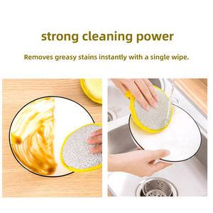 Spugna per lavare i piatti a doppio lato di alta qualità da cucina con setola morbida spugna lavabile riutilizzabile per uso domestico - Product Image 4