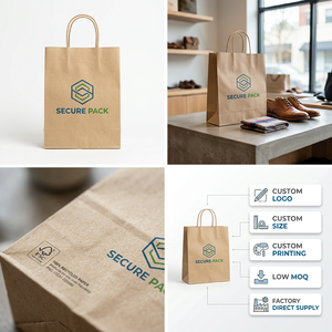 Borsa di Carta Anticontraffazione Personalizzata FSC per Shopping e Confezioni Regalo per Negozi al Dettaglio - Product Image 2