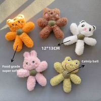 Mainan Kucing Boneka Plush untuk Menggiling dan Membersihkan Gigi, Anti Gigit, Lucu, Unik, Kartun, Ramah Lingkungan, Mainan Kunyah