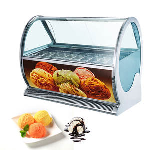 Vitrines réfrigérées pour glaces 450L, congélateur à gelato, présentoir 900W, réfrigérateur pour gâteaux de café, réfrigérateur de présentation pour boulangerie - Product Image 4