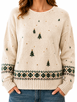 Pull en tricot personnalisé pour femme, pull à manches longues et coupe ajustée, haut chaud pour l'automne et l'hiver